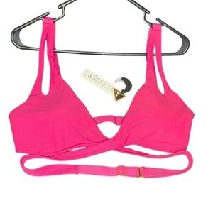 SWIMINSTA Pink Supportive Contouring Sustainable Design Too Swim Size Large NWT